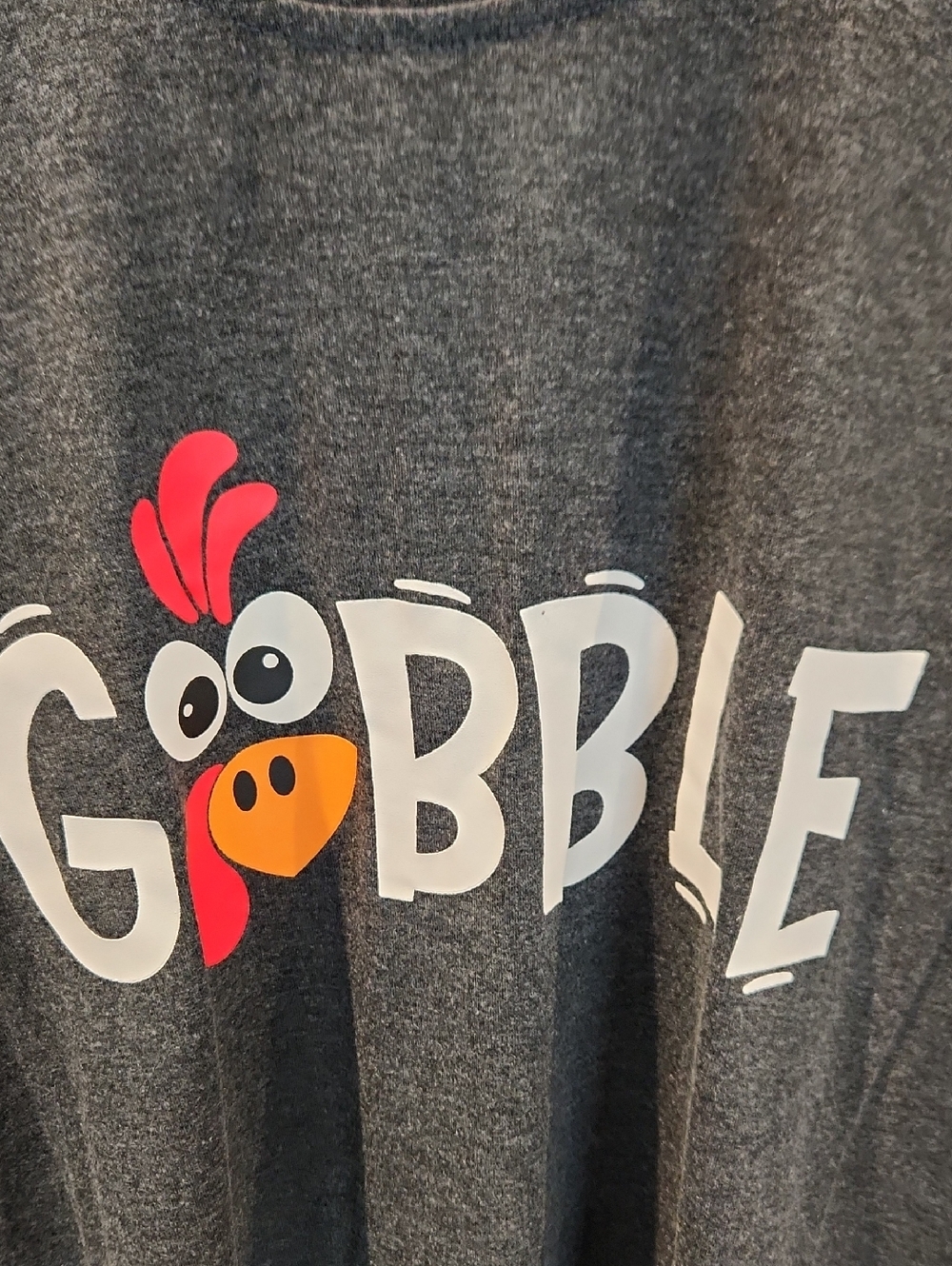 NWOT GOBBLE Women's Sz XL Dark Gray T-shirt - Picture 2 of 5
